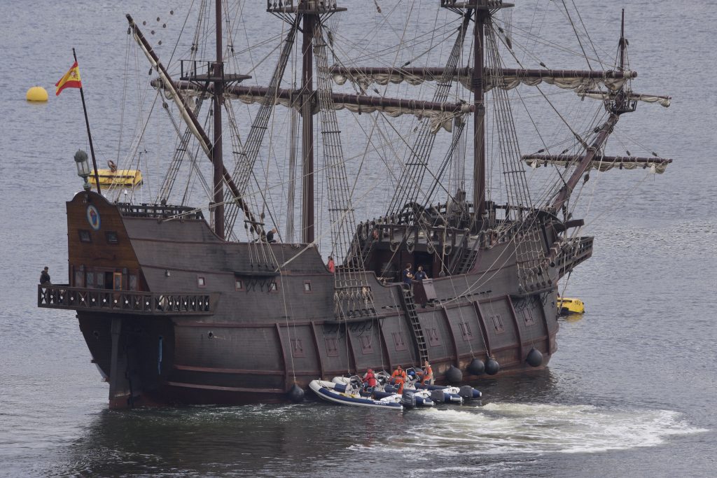 Life size Spanish Armada galleon given helping hand