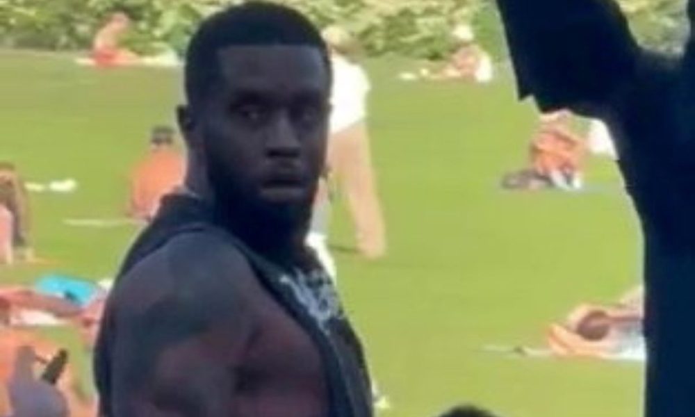 Sean 'Diddy' Combs caught sunbathing in Central Park hours before